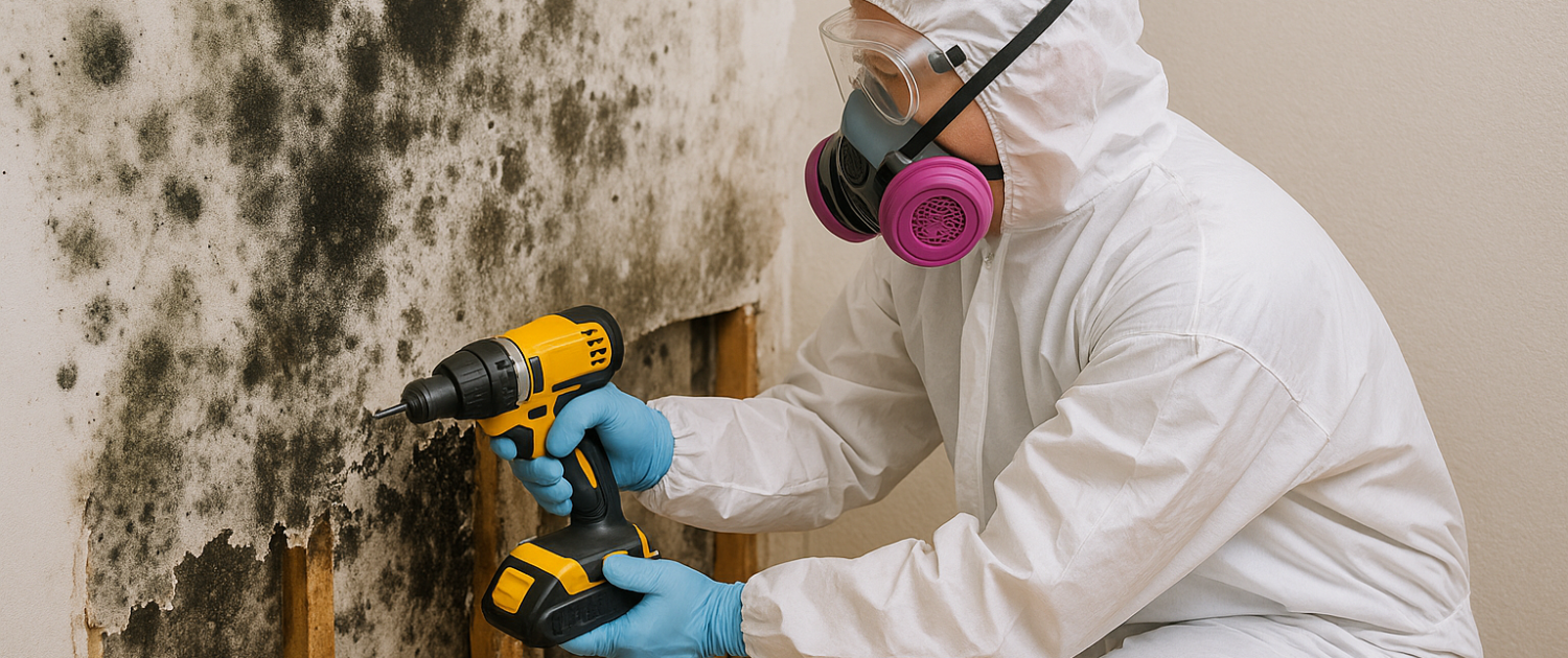 Mold Remediation in Progress
